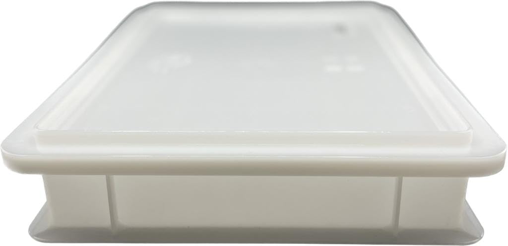 Genus Dei Tris Box voor pizza- en broodgist, voedselcontainer en deeghouder, 3 x 30 x 40 x 10 cm 1 deksel