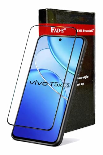 Image of FAD-E Tempered Glass Screen Protector Guard Compatible for Vivo T5X 5G (6.76 inch)
