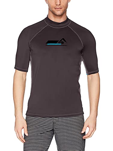 Image of Kanu Surf Men's Fiji UPF 50+ Short Sleeve Sun Protective Rashguard Swim Shirt