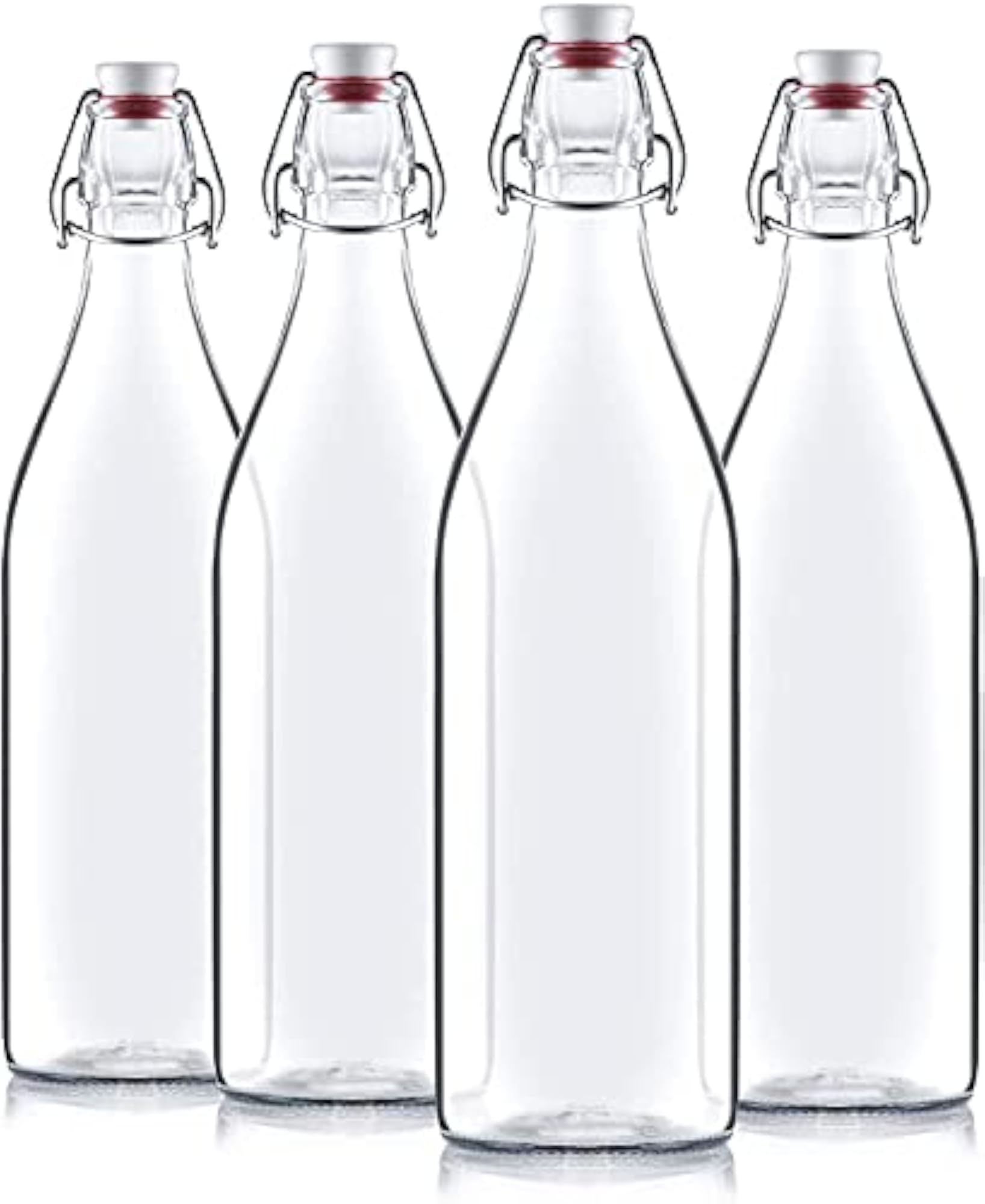 Glass Bottles with Swing Tops, Airtight Seal