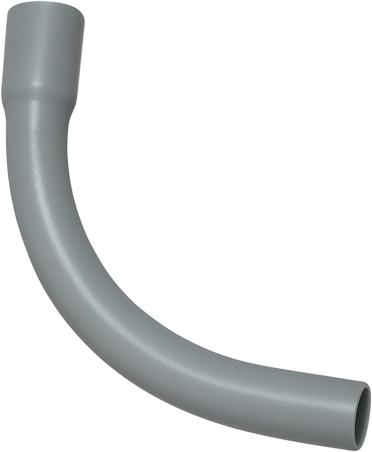 90 Degree PVC Conduit Sweep Elbow 2 in (5 Pack) – Heavy-Duty Electrical Conduit Fitting for Underground or Outdoor Use – Smooth Bend for Easy Wire Pulling