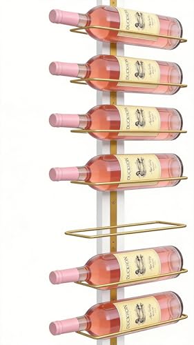 B4Life Étagère murale pour bouteilles de vin, porte-bouteilles de vin en bois pour cuisine, salle à manger, bar
