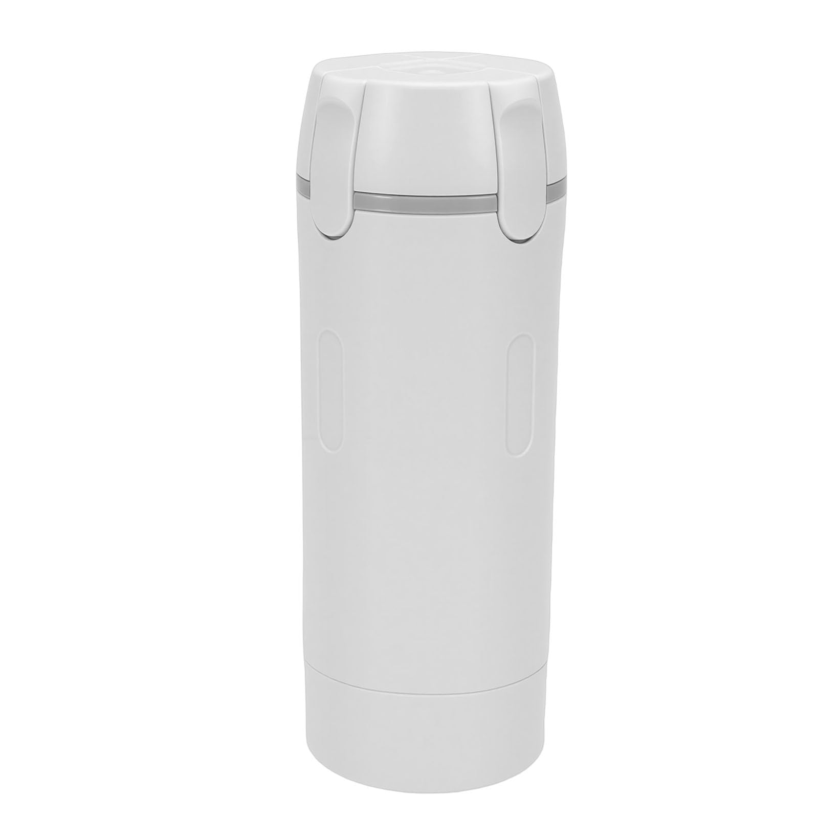 Wakects Flaconi Viaggio Ricaricabili, Contenitori per Liquidi Trasparenti 4 in 1 4 Pezzi 30ml, con Etichette per Shampoo Balsamo Doccia (WHITE)
