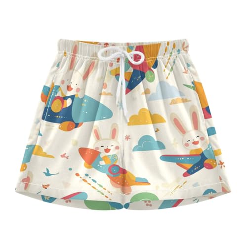 GuoChe Swimming Shorts for Boy Teens Lined Drawstring Inseam Bathing Suit Hamster Watercress Colorful