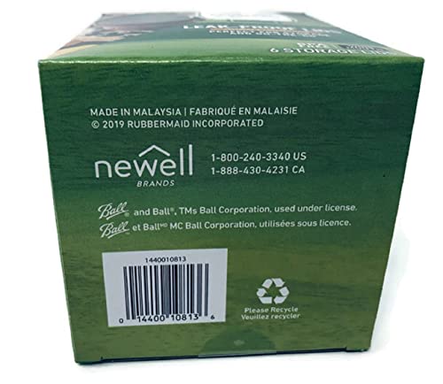 Ball Wide Mouth Storage Lid Leakproof 6 Pk, Black, Airtight, Freezer Safe, Dishwasher Safe & Bpa Free (2) #TOP2