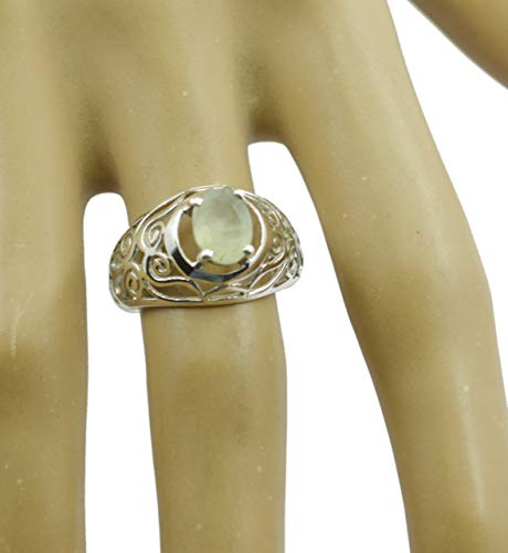 Bague verte en argent 925 le cadeau d'anniversaire idéal