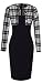 Homeyee Women's Sexy Fashion Long Sleeve Wear to Work Bodycon Dress B10 (Medium, Black)
