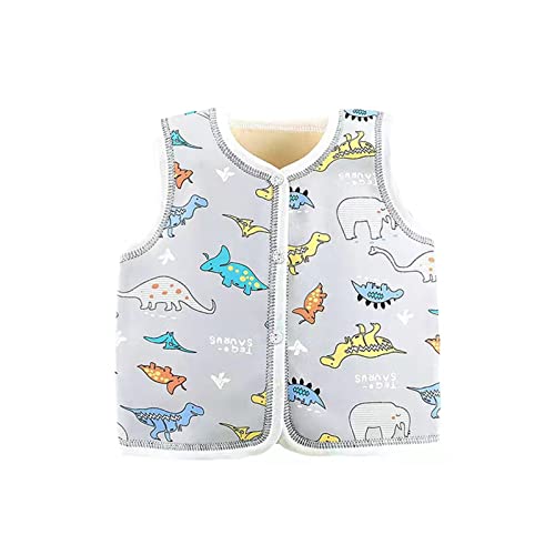 Vagefun Toddler Baby Boy Girl Vest Little Kids Sleeveless Jacket Outerwear Infant Dinosaur Fleece Waistcoat #TOP4