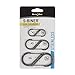 Nite Ize S-Biner Dual Spring Gate Carabiners, Stainless, 3-Pack, Sizes 2, 3, 4