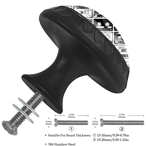 Boutons de tiroir pour remplacer poignée commode lot de 12 rétro 35 mm