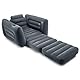 Intex Unisex-Erwachsene 66551ep Ausziehbarer Stuhl, aufblasbares Bett, grau, Twin Chair