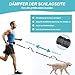 Joggingleine Hunde - Freihandleine Hund, Retrieverleine mit Zugstopp, Abnehmbare Hüfttasche und Sicherheitsgurt, mit Hundetrainings-Clicker, für alle Hunderassen, für Joggen und Radfahren(Schwarz)