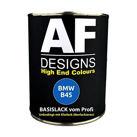 250 ml pintura de coche para BMW B45 Azul Estoril II Metallic Base Barniz listo para pulverizar