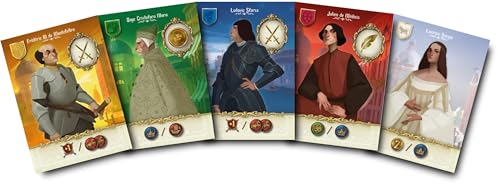 Juego de Mesa Virtù: Temática del Renacimiento Italiano, Juego Estratégico Profundo de Construcción Urbana para Adultos y Adolescentes a Partir de 14 Años, 2-5 Jugadores, Tiempo de Juego Promedio 60-150 Minutos, Fabricado por Super Meeple miniatura 3