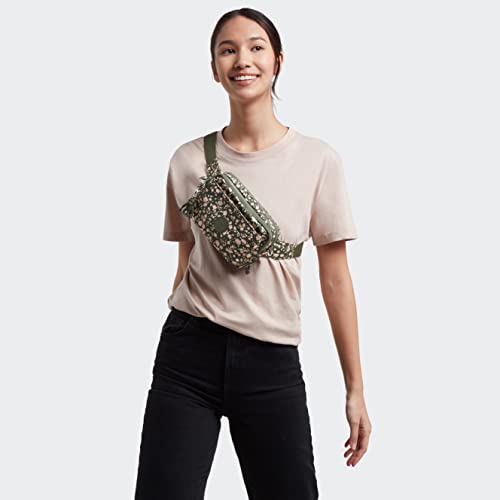 Image of Kipling Women's Abanu Medium Crossbody Bag, Lightweight, Adjustable Nylon Waist Pack with Multi-Compartment Zip Pockets