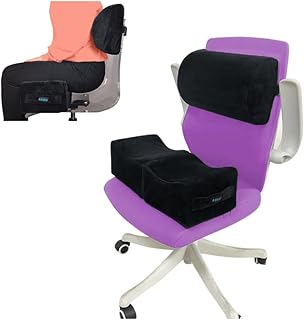 BBL Pillow After Surgery Butt Pillows Brazilian Butt Lift Booty Post Recovery for Sitting Driving Chair Seat Cushion Back Support Kit Set for Women (1 Set)