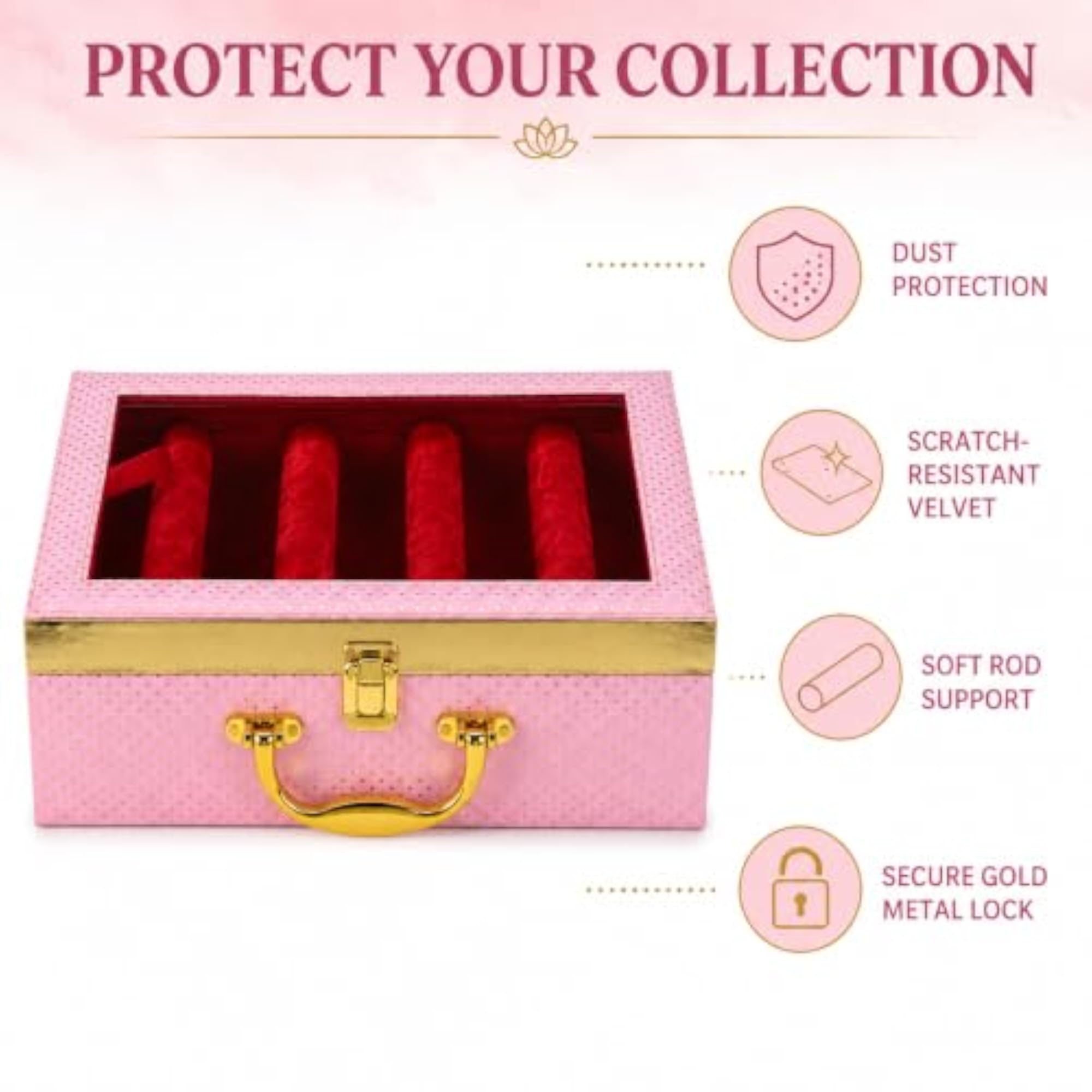 Bangles Storage Case with Four Compartments