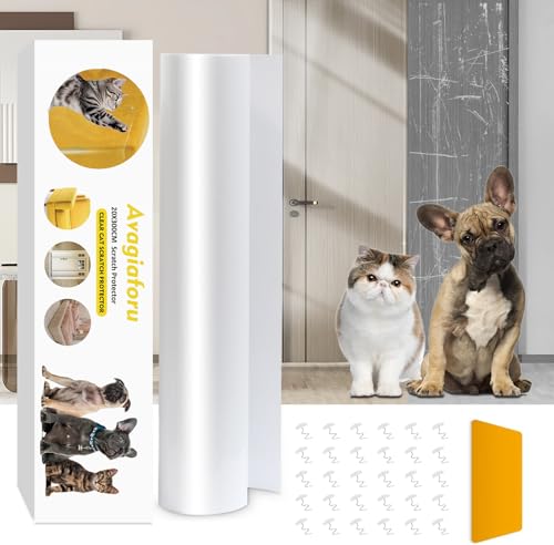 Protector Sofa Gatos ArañAzo, 20X300cm Protector Sofa Gatos, Protector de Sofa Anti Gatos, Antiarañazos Gatos Sofa, Protector Puertas Arañazos Perro, Anti Arañazos para Gatos para Alfombras, Sofás