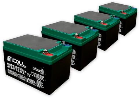 Kit 4 unidades bateria NICOLL 12V 16AH