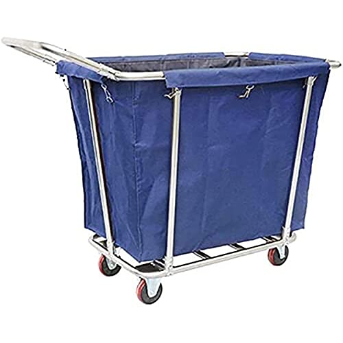 JIngtoNG Wäschekorbwagen, großer rollender Wäschewagen mit Rädern und Leinenwagen, strapazierfähig, für die Hotelwäsche zu Hause, 150 kg/330 lbs Belastung Cover
