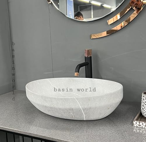 Image of IMPORTED Ceramic Wash Basin Countertop Tabletop Bathroom Sink Wash Basin (20 x 14.5 x 5.5 INCH) NCTT-440