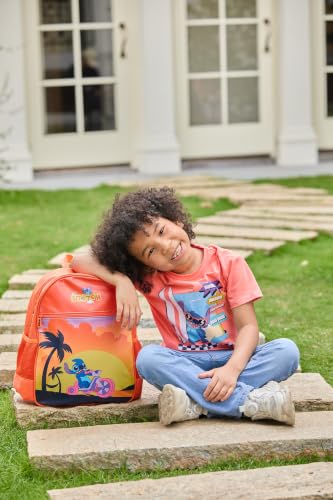 Image of Disney Lilo & Stitch Boys /Girls Backpack for Elementary Kindergarten TK 12L | Water-Stain-Tear-Resistant Fabric, Lightweight 350g, Ergonomic Padded Adjustable Straps, Chest Strap Support, Large Capacity
