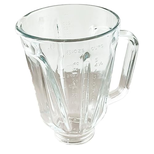 Listado de Vasos de Licuadora Walmart más recomendados. 47 Vaso Jarra de repuesto redondo de vidrio compatible con licuadoras Hamilton Beach (5 tazas)