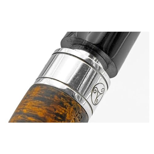 Rattray's Monarch Contrast 4 Pipe lisse Noir en bruyère véritable