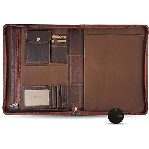 Safekeepers Padfolio with Ringbinder - A4 Leather Cover