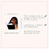 Reading Black Girl Stickers,50PCs Black Girl Magic Stickers，Cute Cool Kawaii Decorations DIY,Stickers for Laptop, Hydro Flask, Water Bottle, Vinyl Decals for Kids, Teens, Party Supply Decals as Gift