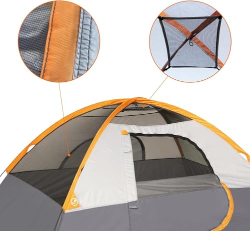 Image of 3-Season Lightweight Camping Tent for 2 Persons Waterproof Wind Resistant Outdoor Shelter Double Layer Backpacking Hiking Adventure Trekking Portable Compact Durable Easy