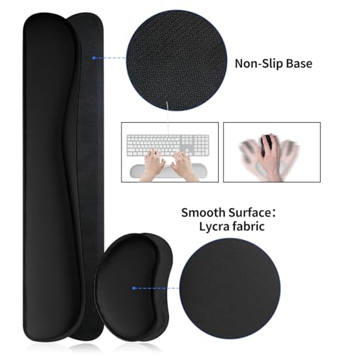 Image of Leather Desk Pad, Black Desk Mat, Non-Slip Desk Protector Mat, Leather Desk Blotter, Computer Desk Pad, Waterproof Desk Mat for Home Office and Decor(31.5x15.7 Inches)