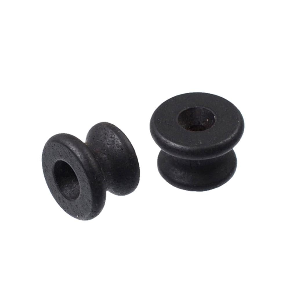 KBOLAE 2pcs Ebony Guitar Strap Button Endpin Strap Lock for Guitar Accessories
