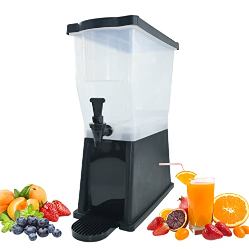 EASYROSE Beverage Dispenser 3 Gallon Drink Dispenser with Spigot, Juice Dispensers for Parties, Black Base