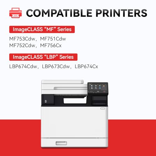 Image of 069 069H Toner Cartridge Set High Capacity with chip 2Pack Compatible for Canon 069H 069 Toner Compatible with Canon Color imageCLASS MF753Cdw MF751Cdw LBP674Cdw Laser Printer Ink All-in-One lnk Black
