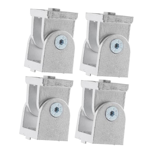 Mikinona 4pcs Zinc Alloy Pivot Joint Connectors Flexible Aluminum Extrusion Pivot Joints for Profile Replacement Brackets for Aluminum Profiles