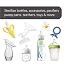 Baby Brezza 4 in 1 Baby Bottle Sterilizer Machine Largest Capacity Electric Steam Sterilization Pacifiers, Breast Pump Parts + Universal Sterilizing for All Bottles: Plastic, Glass, Large, Small