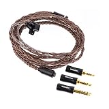 LINSOUL TRIPOWIN Amber 32 AWG ハイエンドOFCイヤホンアップグレードケーブル リケーブル可能のイヤホンに適用 2.5mm/3.5mm/4.4mmプラグが付属していて 柔らかいPVC外装マテリアル 3-in-1ニューデザイン 0.78mm2pin/QDC/MMCX金メッキコネクタ 絡まり防止ケーブル設計 断線にくいHiFiイヤホンに対応延長コード (QDC端子)