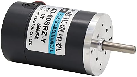 36W miniature permanent magnet DC motor 12V speed regulating motor 24V marshmallow small motor high speed brush motor - (Speed(RPM): 3000 rpm, Voltage(V): 12v)