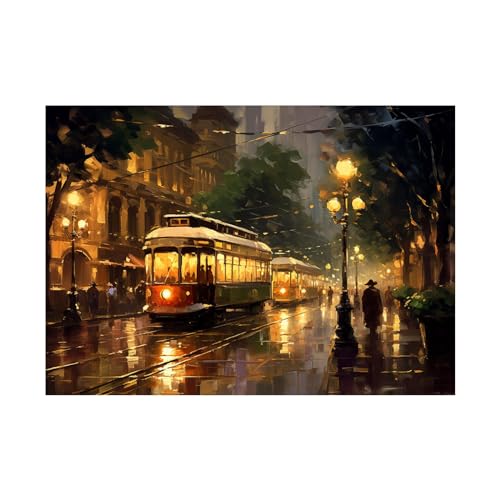 Toile paysage urbain FJASKER pour réveiller un mur blanc de salon