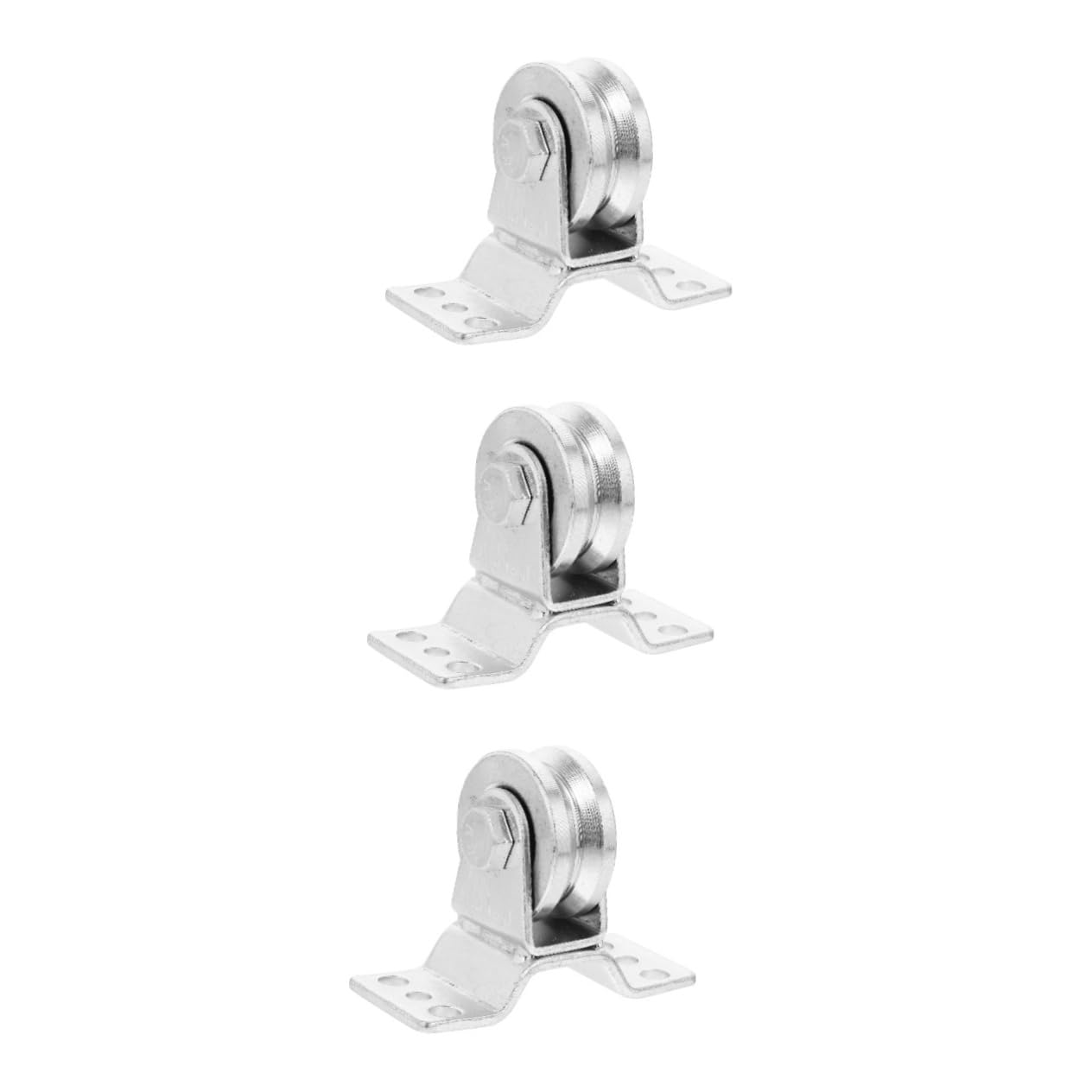 MUCKLILY 3pcs Pulley Track Walker Swivel Pulley Wheel Pulley Rope Pulley Single Pulley Block Single Pulley Wheel Small Pulley for Lifting Pulley for Heavy Lifting 304 Stainless Steel