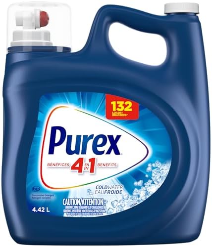 Purex Coldwater, Concentrated Liquid Laundry Detergent, 4.42L/132 Loads