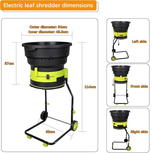 Trituradora de hojas para limpieza de jardin y herramienta de compostaje 6