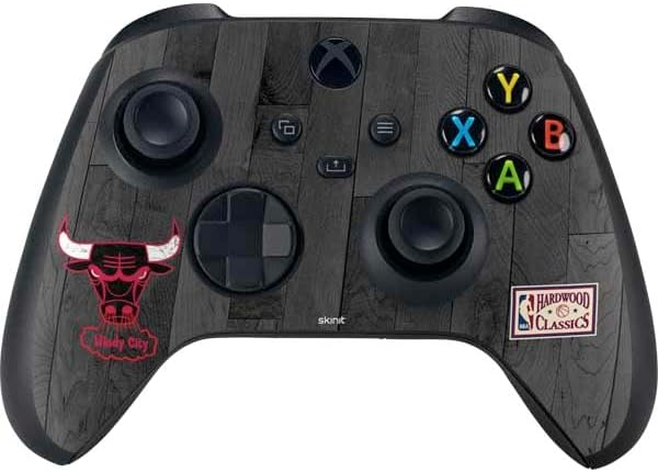 Skinit Decal Gaming Skin Compatible with Xbox Series X Bundle - Officially Licensed NBA Chicago Bulls Hardwood Classics Design