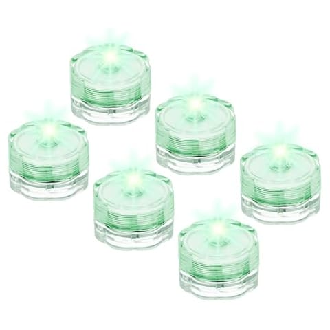 sourcing map Waterproof Green LED Tea Lights Cover