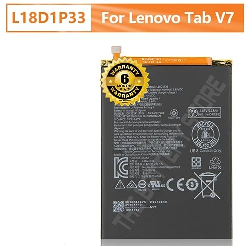 Image of Original L18D1P33 Battery for Lenovo Tab V7 6.9 inch ZA4L0052IN Battery with 6 Months Warranty* (B083)