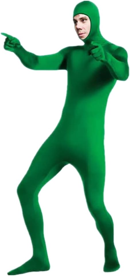 Photography Green Chromakey Bodysuit Unisex Spandex Stretch Adult Costume Halloween performance costumes