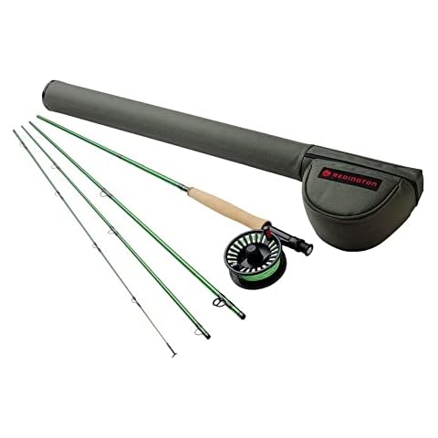 Redington VICE Fly Fishing Combo Kit, Includes Vice Fly Rod, I.D. Reel, Rio Mainstream Line, and Travel Case, 8 WT 9'0' 4PC Cover