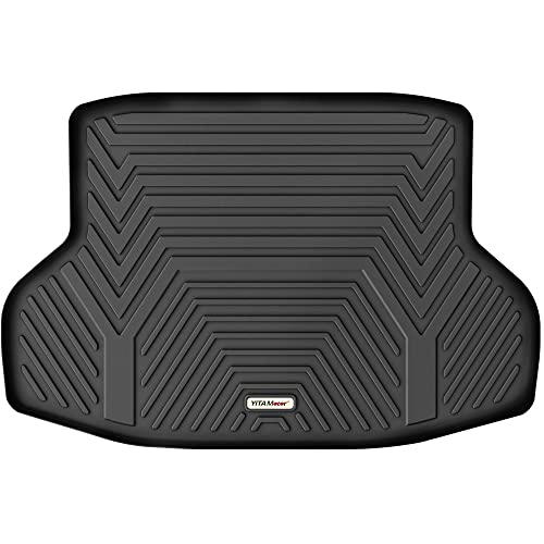 YITAMOTOR Cargo Trunk Liner Compatible with 2016-2021 Honda Civic Sedan, Custom Fit Black TPE All Weather Cargo Mats 16-21 civic cargo mats