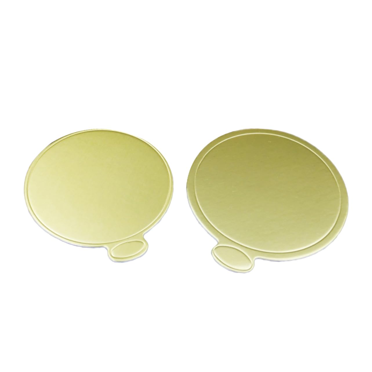 MUCKLILY 100 Pcs Cake Base Mousse Cake Serving Base Cake Board Cake Display Base Golden